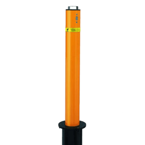 4” Manual Retractable Yellow Bollard