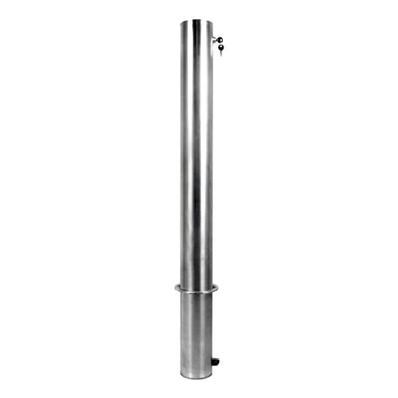 Internal Locking Bollard - Stainless Steel (Internal Locking Removable and 10_20_30 MPH Internal Lock Removable)-min